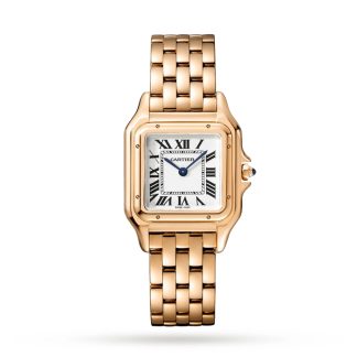 Cartier Panthère De Cartier Watch Medium Model Quartz Movement Rose Gold WGPN0007