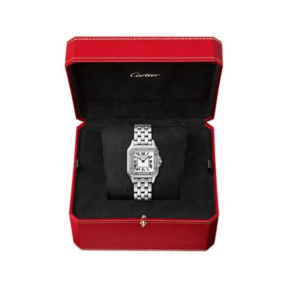 Cartier Panthère De Cartier Watch Medium Model Quartz Movement Steel Diamonds W4PN0008 - Image 2