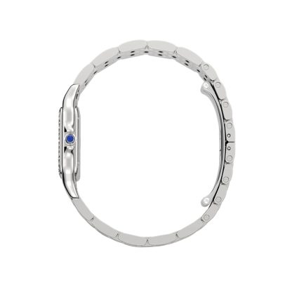 Cartier Panthère De Cartier Watch Medium Model Quartz Movement Steel Diamonds W4PN0008 - Image 4
