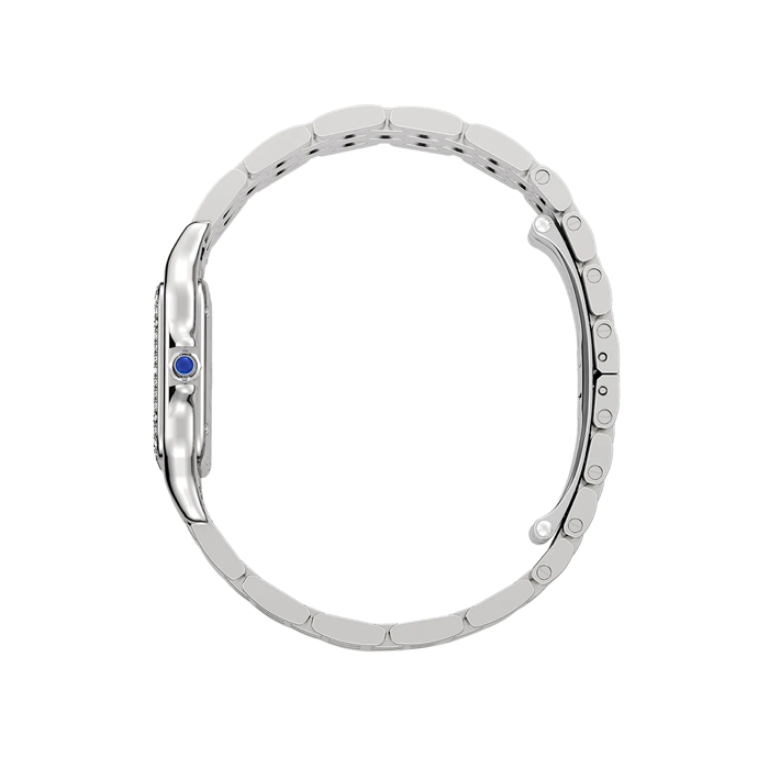 Cartier Panthère De Cartier Watch Medium Model Quartz Movement Steel Diamonds W4PN0018 - Image 4
