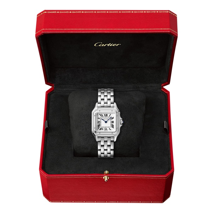 Cartier Panthère De Cartier Watch Medium Model Quartz Movement Steel WSPN0007 - Image 3
