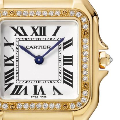Cartier Panthère De Cartier Watch Medium Model Quartz Movement Yellow Gold Diamonds WJPN0016 - Image 2