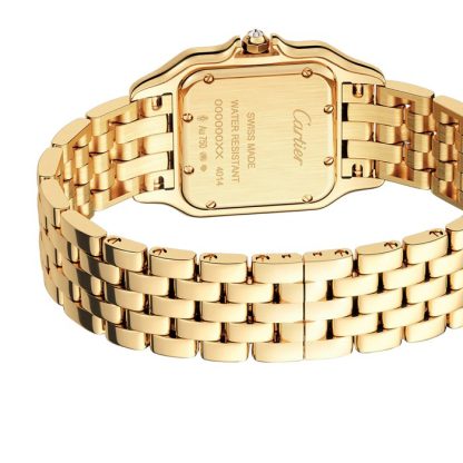 Cartier Panthère De Cartier Watch Medium Model Quartz Movement Yellow Gold Diamonds WJPN0016 - Image 4