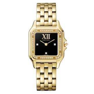 Cartier Panthère De Cartier Watch Medium Model Quartz Movement Yellow Gold WJPN0044
