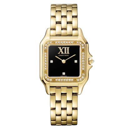 Cartier Panthère De Cartier Watch Medium Model Quartz Movement Yellow Gold WJPN0044