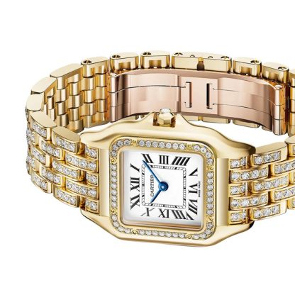 Cartier Panthere De Cartier Watch Medium Model Quartz Movement Yellow Gold WJPN0060 - Image 5