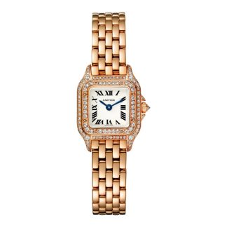 Cartier Panthère De Cartier Watch Mini Model Quartz Movement Rose Gold WJPN0045