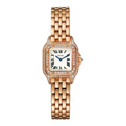 Cartier Panthère De Cartier Watch Mini Model Quartz Movement Rose Gold WJPN0045