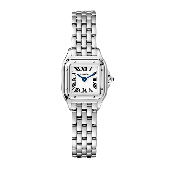 Cartier Panthère De Cartier Watch Mini Model Quartz Movement Steel WSPN0012