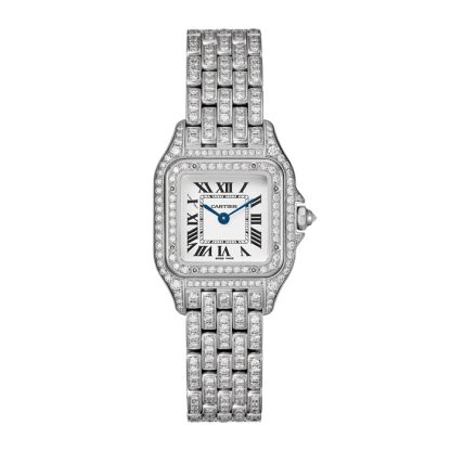Cartier Panthère De Cartier Watch Small Model Quartz Movement Rhodiumized White Gold Case HPI01129 - Image 2