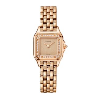 Cartier Panthère De Cartier Watch Small Model Quartz Movement Rose Gold WJPN0058