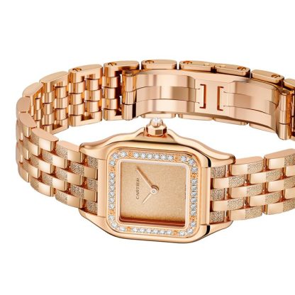 Cartier Panthère De Cartier Watch Small Model Quartz Movement Rose Gold WJPN0058 - Image 5