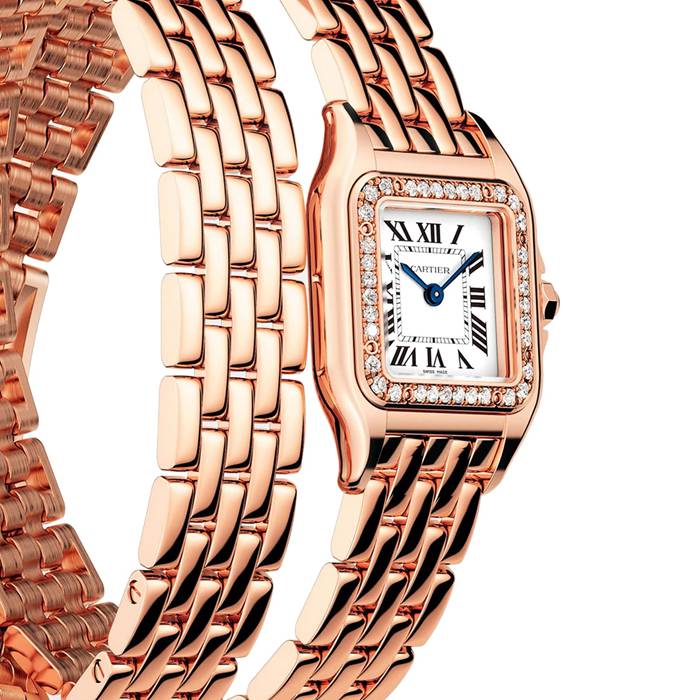 Cartier Panthere De Cartier Watch Small Model Quartz Movement Rose Gold WJPN0069 - Image 2