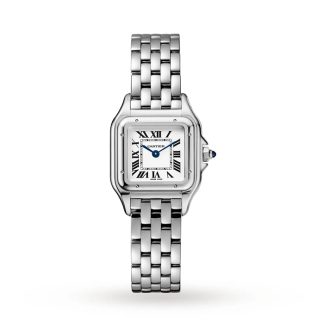 Cartier Panthère De Cartier Watch Small Model Quartz Movement Steel WSPN0013