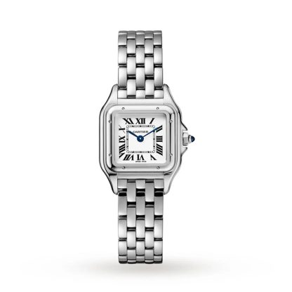 Cartier Panthère De Cartier Watch Small Model Quartz Movement Steel WSPN0013