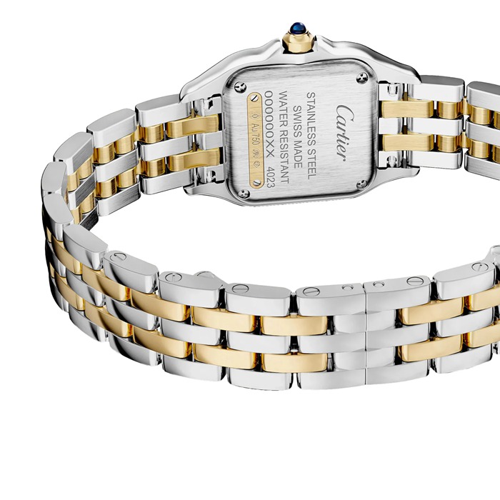 Cartier Panthere De Cartier Watch Small Model Quartz Movement Yellow Gold Steel W2PN0018 - Image 4