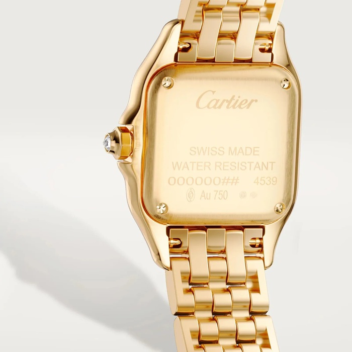 Cartier Panthere De Cartier Watch Small Model Quartz Movement Yellow Gold WJPN0080 - Image 2