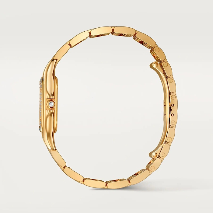 Cartier Panthere De Cartier Watch Small Model Quartz Movement Yellow Gold WJPN0080 - Image 4
