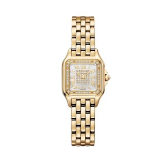 Cartier Panthere De Cartier Watch Small Model Quartz Movement Yellow Gold WJPN0080