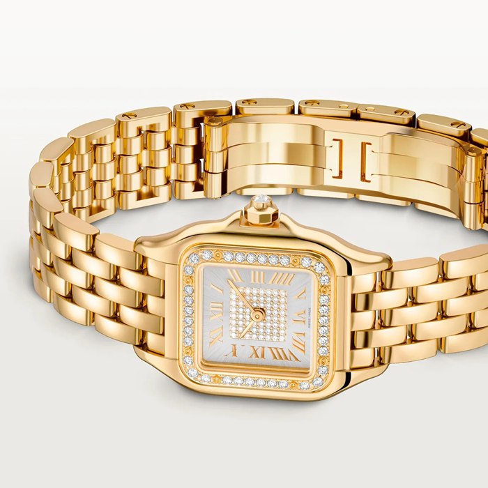 Cartier Panthere De Cartier Watch Small Model Quartz Movement Yellow Gold WJPN0080 - Image 5