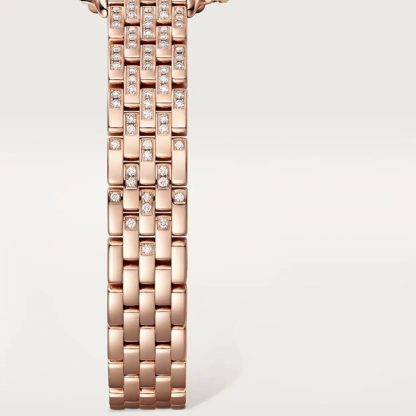 Cartier Panthere de Cartier watch mini model quartz movement Rose gold 750/1000 case set with 32 brilliant-cut diamonds totalling 0.15 carats Dimensions 25 mm x 20 mm WJPN0063 - Image 2