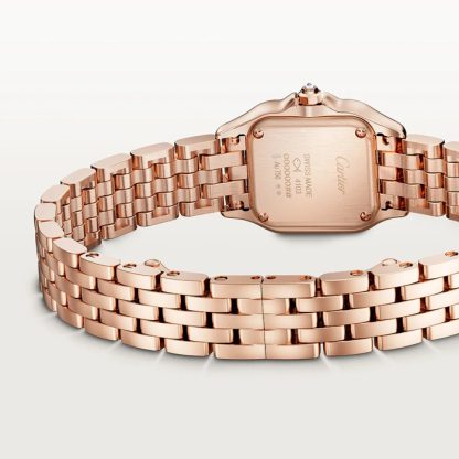 Cartier Panthere de Cartier watch mini model quartz movement Rose gold 750/1000 case set with 32 brilliant-cut diamonds totalling 0.15 carats Dimensions 25 mm x 20 mm WJPN0063 - Image 3