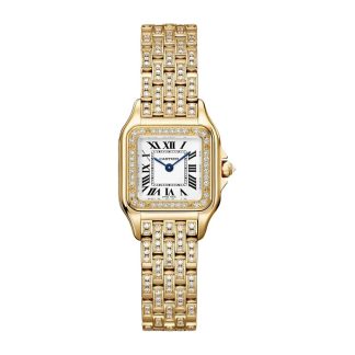 Cartier Panthere de Cartier watch small model quartz movement Yellow gold WJPN0059