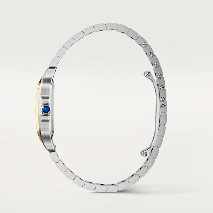 Cartier Santos De Cartier Small Model Quartz Yellow Gold Steel W2SA0033 - Image 3
