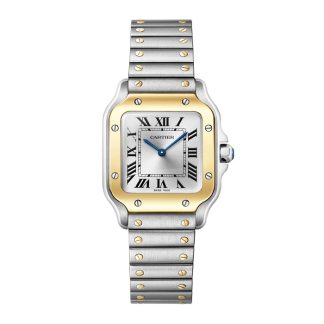 Cartier Santos De Cartier Small Model Quartz Yellow Gold Steel W2SA0033