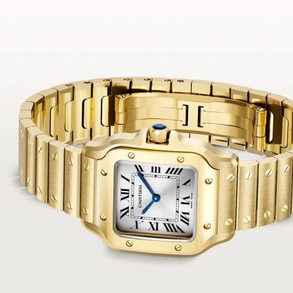Cartier Santos De Cartier Small Model Quartz Yellow Gold WGSA0107 - Image 5