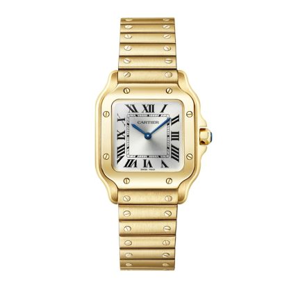 Cartier Santos De Cartier Small Model Quartz Yellow Gold WGSA0107