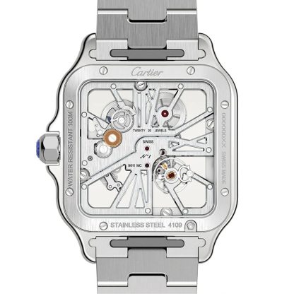 Cartier Santos De Cartier Watch Large Model Hand-Wound Mechanical Movement Steel WHSA0015 - Image 3