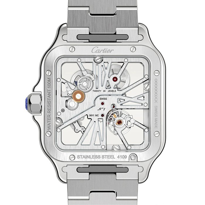 Cartier Santos De Cartier Watch Large Model Hand-Wound Mechanical Movement Steel WHSA0015 - Image 3