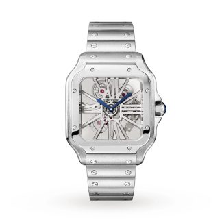 Cartier Santos De Cartier Watch Large Model Hand-Wound Mechanical Movement Steel WHSA0015