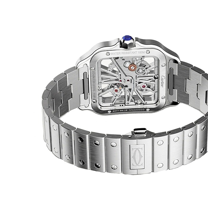 Cartier Santos De Cartier Watch Large Model Hand-Wound Mechanical Movement Steel WHSA0015 - Image 5