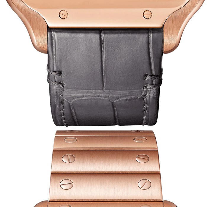 Cartier Santos De Cartier Watch Large Model Manual Winding Rose Gold WHSA0016 - Image 2
