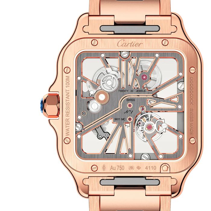 Cartier Santos De Cartier Watch Large Model Manual Winding Rose Gold WHSA0016 - Image 3
