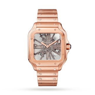 Cartier Santos De Cartier Watch Large Model Manual Winding Rose Gold WHSA0016