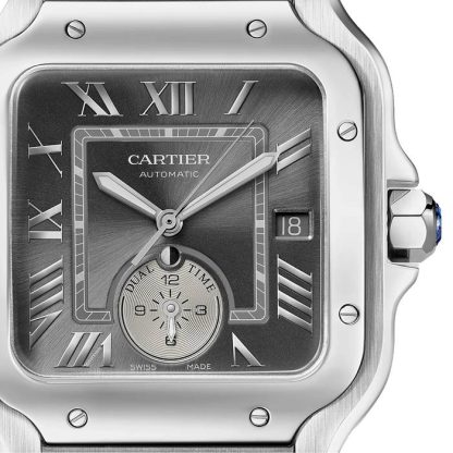 Cartier Santos De Cartier Watch Large Model Mechanical Movement With Automatic Winding Steel WSSA0076 - Image 2