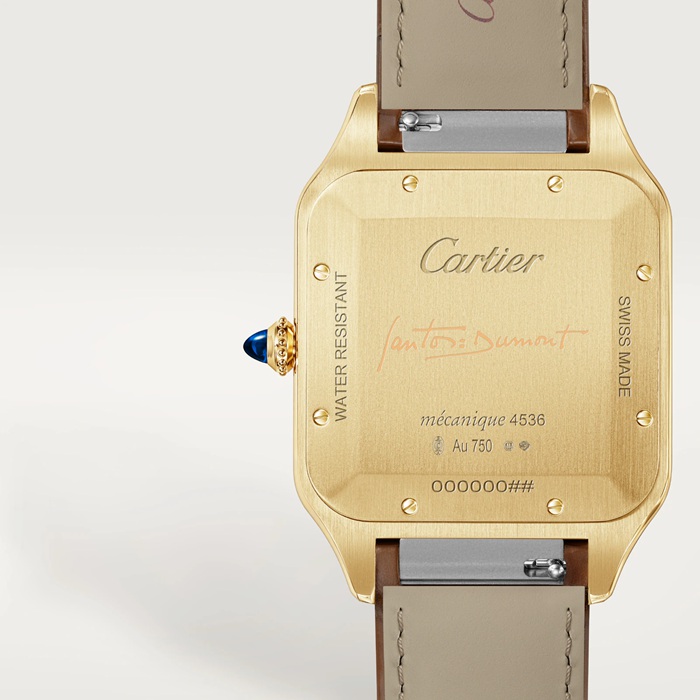Cartier Santos Dumont Watch Extra-Large Model Manual Winding Yellow Gold WGSA0111 - Image 2