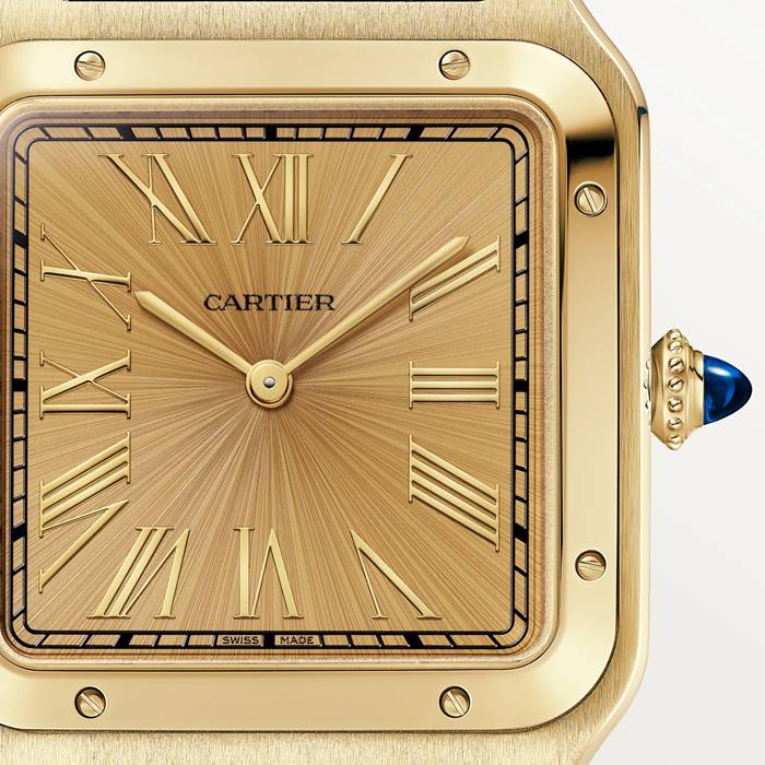 Cartier Santos Dumont Watch Extra-Large Model Manual Winding Yellow Gold WGSA0111 - Image 3