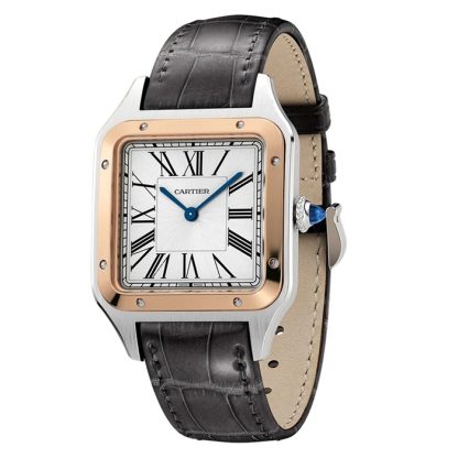 Cartier Santos-Dumont Watch Large Model Quartz Movement Steel Case W2SA0037 - Image 2
