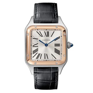 Cartier Santos-Dumont Watch Large Model Quartz Movement Steel Case W2SA0037
