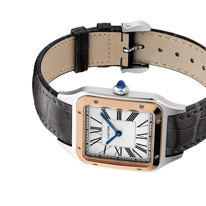 Cartier Santos-Dumont Watch Large Model Quartz Movement Steel Case W2SA0037 - Image 5