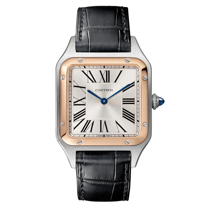 Cartier Santos-Dumont Watch Large Model Quartz Movement Steel Case W2SA0037