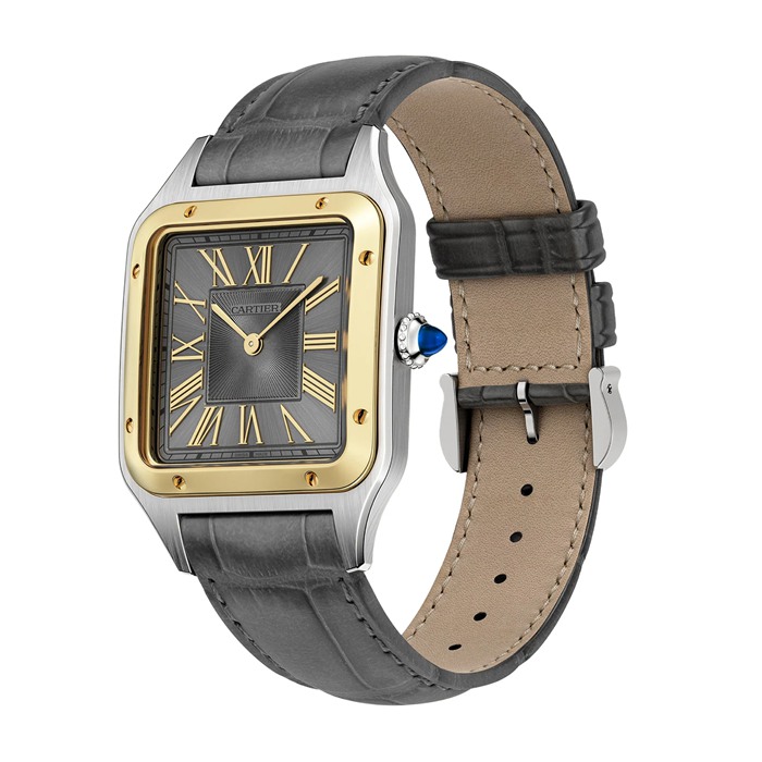 Cartier Santos-Dumont Watch Large Model Yellow Gold High Autonomy Quartz W2SA0028 - Image 2