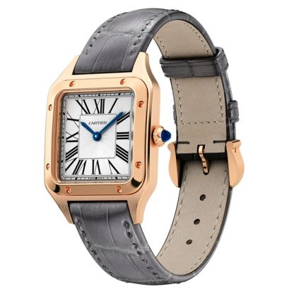 Cartier Santos-Dumont Watch Small Model High Qutonomy Quartz Movement Rose Gold WGSA0117 - Image 2