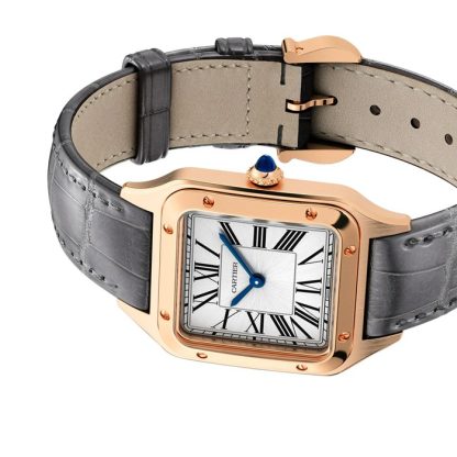 Cartier Santos-Dumont Watch Small Model High Qutonomy Quartz Movement Rose Gold WGSA0117 - Image 4