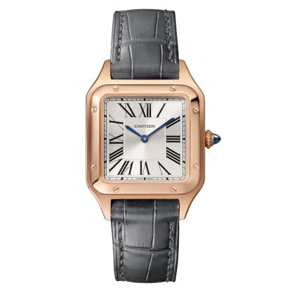 Cartier Santos-Dumont Watch Small Model High Qutonomy Quartz Movement Rose Gold WGSA0117