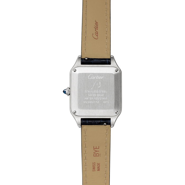Cartier Santos-Dumont Watch Small Model Quartz Movement Steel Leather WSSA0023 - Image 2